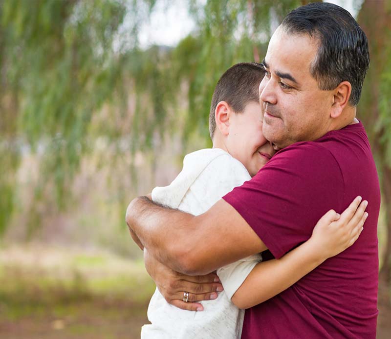 Family reunited after posting bail bonds in Modesto, Stanislaus County California